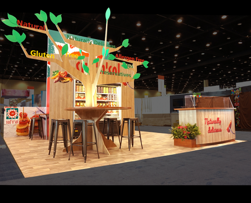 Custom-Booth-SudNsol-National-Restaurant-Association-Show-2016-3D-Tree